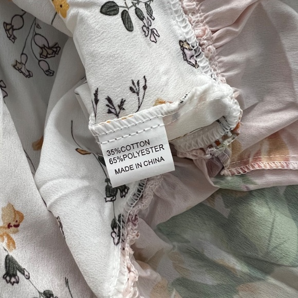 Floral Print Halter Dress with Raffles Detail - Size L - Picture 9 of 10